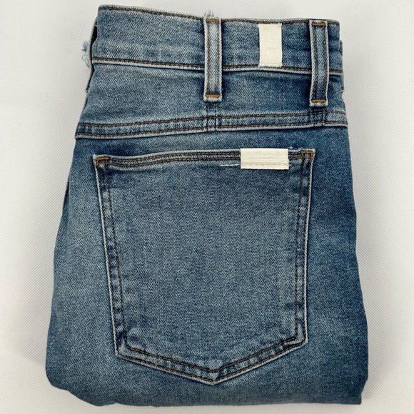 7 For All Mankind Pants - Women's 7‎ For All Mankind Blue Denim Boyfriend Bermuda Shorts Size 27